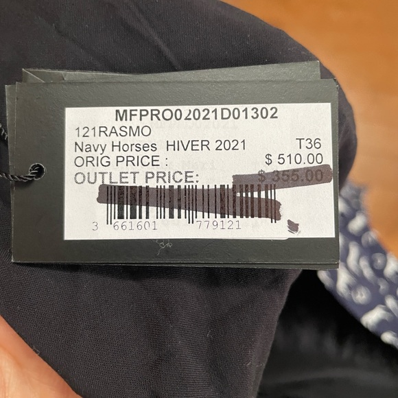 NWT Maje Wrap-effect Mini Dress - Picture 5 of 6